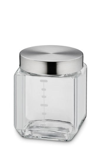 Vorratsdose Isa Glas transparent 11,0x11,0x14,5 cm 1,0l von Kela