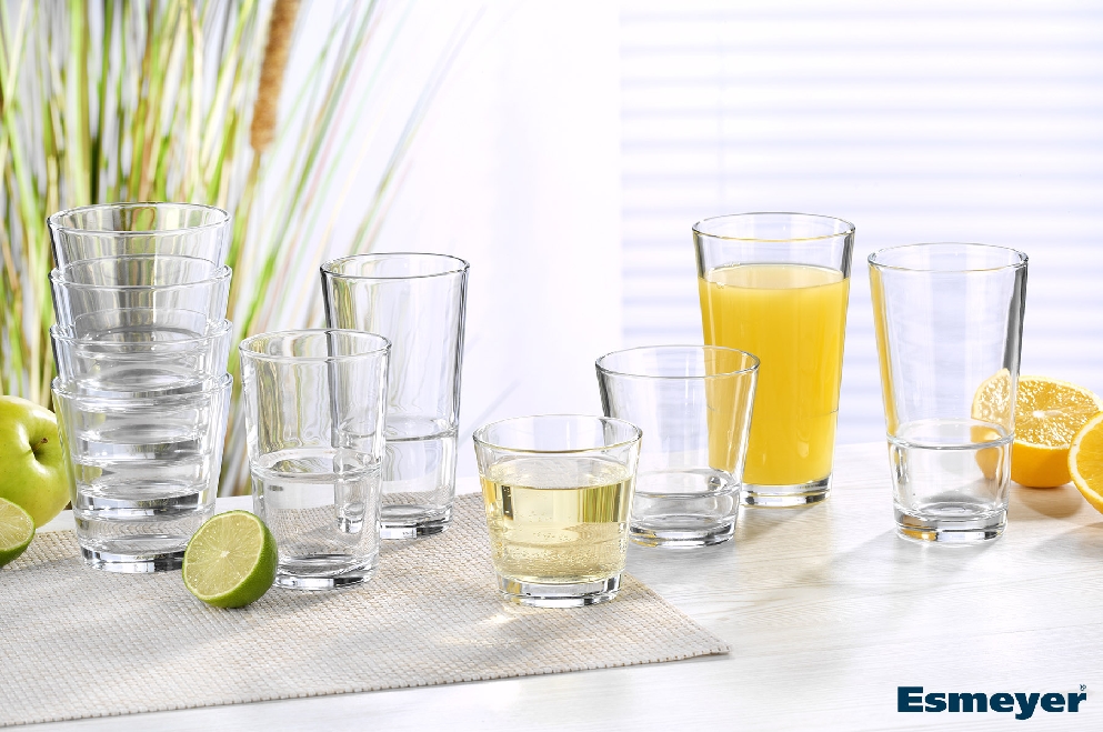 Saftglas STACK UP, Inhalt: 0,26 Liter, Höhe: 92 mm, Durchmesser 85,2 mm, stapelbar, Arcoroc.