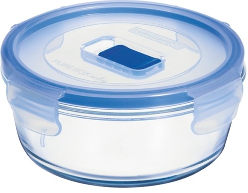 Pure Box Active rund 67cl m. Dkl. * - Luminarc Transparent (gehärtet) / - blauer PP Deckel m.Ventil