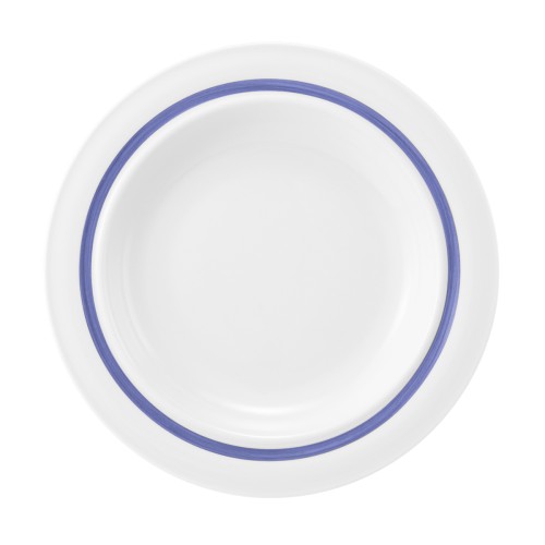 Seltmann Teller halbtief 25,5 cm, rund, Form: Community, Dekor: 57395 Pinselband 3, hohe Kantenschlagfestigkeit, Made in Germany