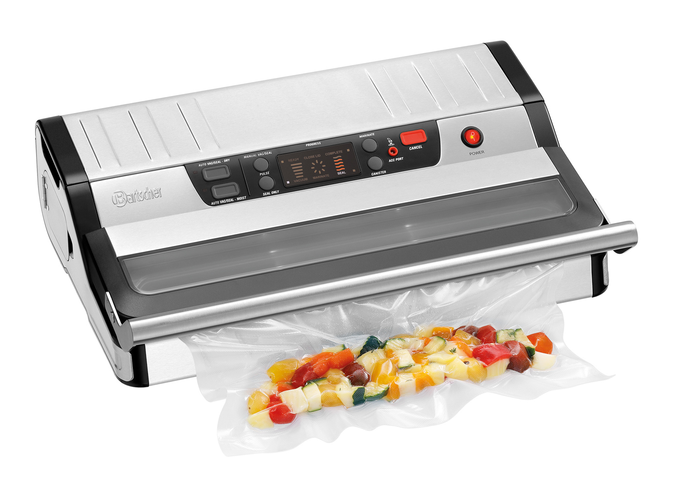 Bartscher Vakuumiergerät 420/20L |Vakuumkontrolle: Elektronisch | Maße: 50 x 39,5 x14,0 cm. Gewicht: 6,6 kg