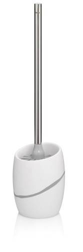 Kela Wc-Garnitur Talus aus Polyresin, weiß, Höhe ca. 450mm, Ø 110mm