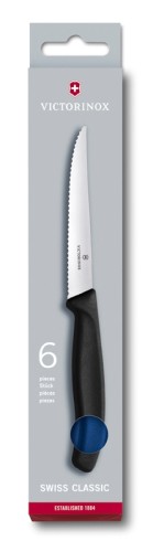 Victorinox Swiss Classic Steakmesser-Set, 6-teilig, blau