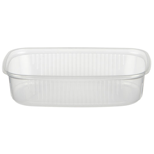 100 Verpackungsbecher, PP eckig 125 ml 2,8 cm x 8,1 cm x 10,8 cm transparent von Starpak