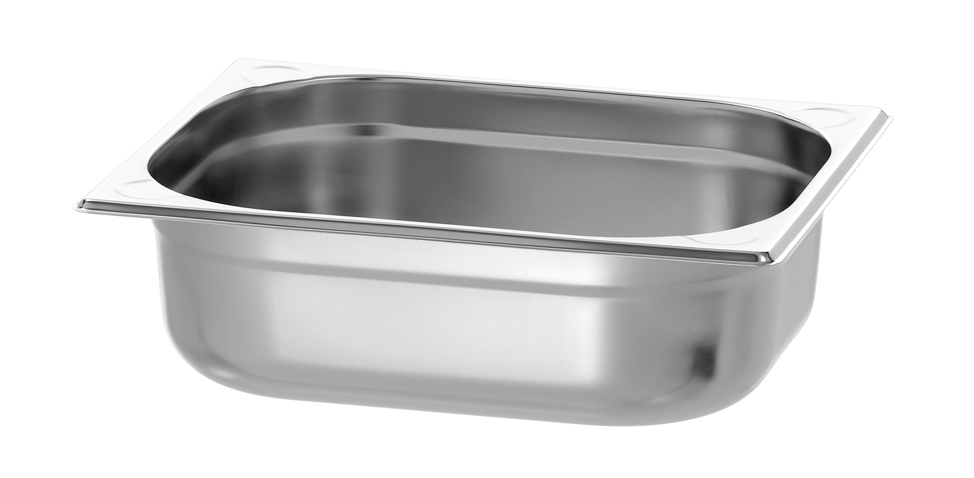 Bartscher GN-Behälter, 1/2GN,T100, Basic Line |Ausführung: Ohne Perforation | Maße: 32,5 x 26,5x 10,0 cm. Gewicht: 0,55 kg