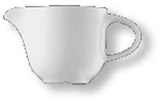 Sahnegießer 0,15 l Form Dual - uni weiss