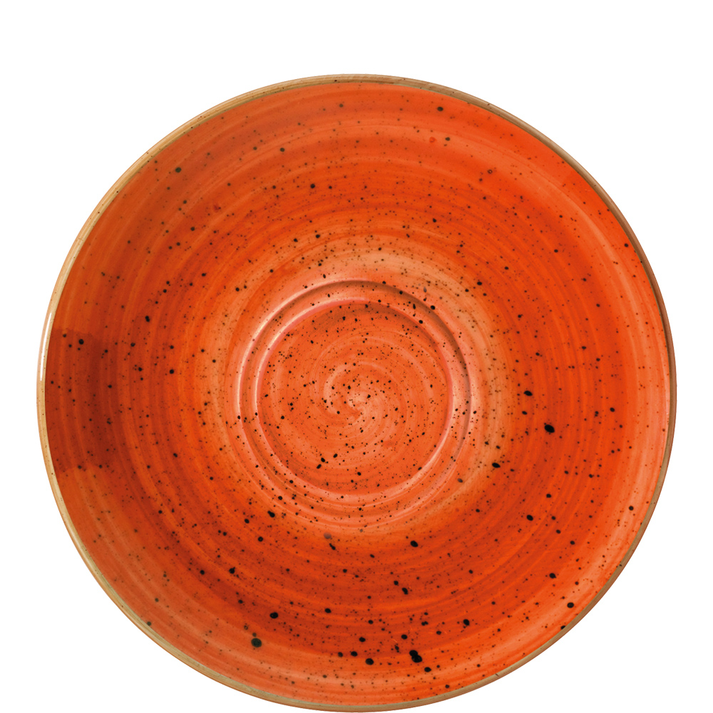 Bonna Aura Terracotta Gourmet Kombiuntertasse 16cm, Handbemalt, terrakotta, Porzellan