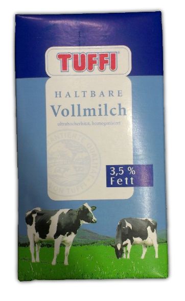 Tuffi H-Milch 3,5% 1L ultrahocherhitzt.