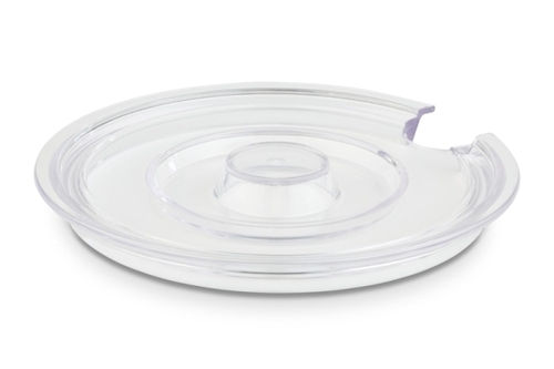 APS Deckel mit Löffelaussparung, Durchmesser: 160 mm, Material: SAN, Farbe: transparent