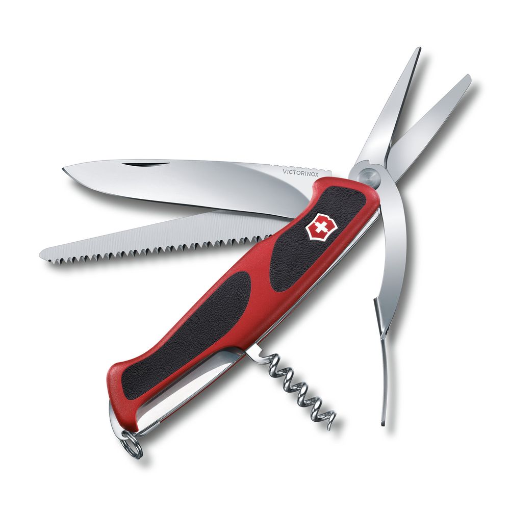 Victorinox RangerGrip 71 Gardener, 130mm, TASCHENMESSERhalen,rot/schwarz