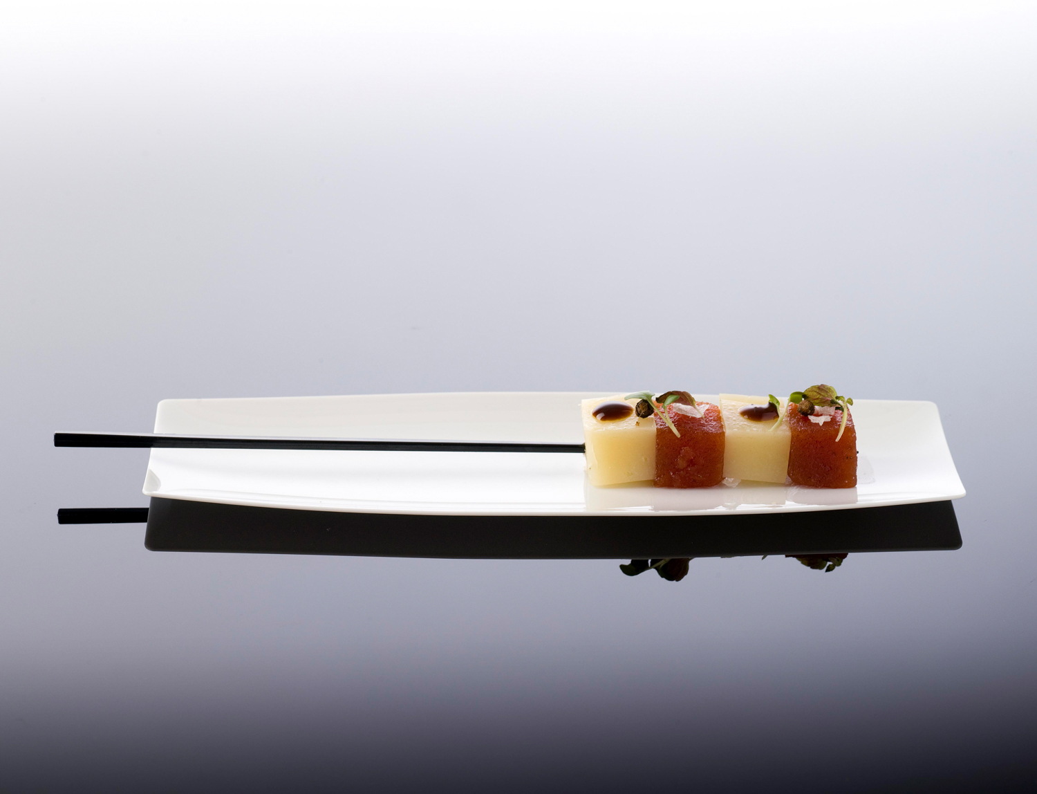 ARAVEN Probierspieß aus dem WAVE Catering-Sortiment, schwarz und aus Polystyrol