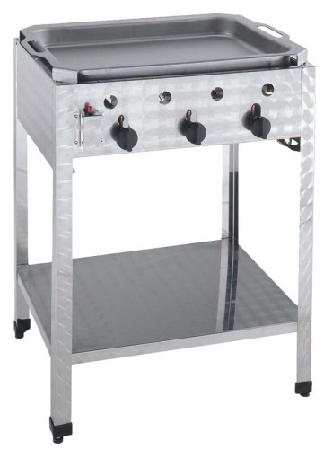 NEUMÄRKER Gas-Kombi-Standbräter - 3 Brenner nur für Propan-/Butangas 650x530x830 mm