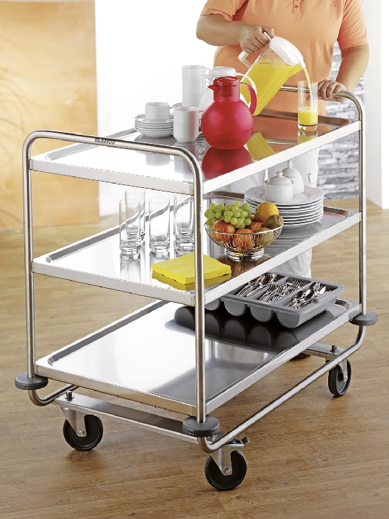 BLANCO-Transportwagen Rational mit 3 Böden, L 1.100 x B 700 x H 1.000 mm