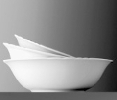 Schüssel rund - Durchmesser 15,0 cm - Form AMBIENTE - uni weiß