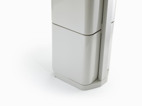 Joseph Joseph IntelligentWaste Totem Compact 40 - Abfallbehälter mit separater Recycling-Einheit, 40 Liter - steinfarbig