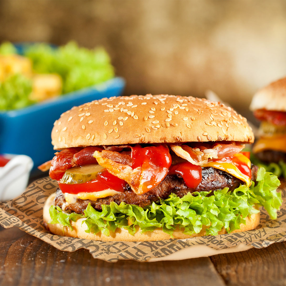 50 Blatt fettdichtes Papier »Tapas + Friends«, 42 x 25 cm