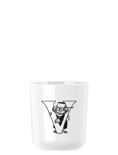 Moomin ABC Tasse - V 0.2 l. weiß, Maße: 74 x 74 x 83 mm