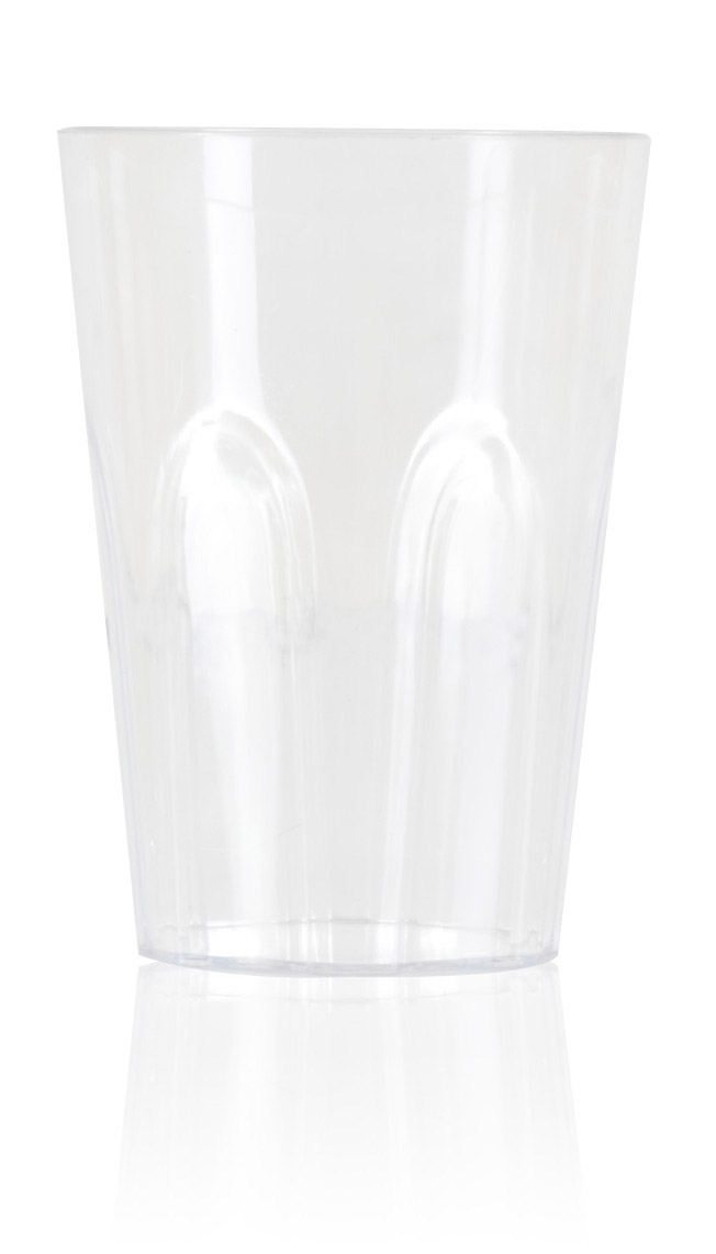 ARAVEN Becher aus Polycarbonat mit 400ml Füllvermögen, durchsichtig