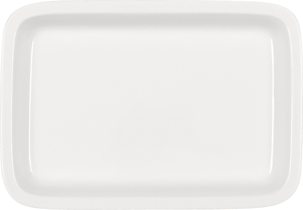 BAUSCHER planer boden Platte rechteckig tief 1-teilig planer Boden 27 x 19 cm