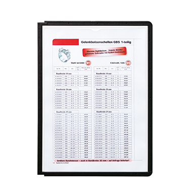 Sichttafel SHERPA® PANEL DIN A4 Polypropylen Material des Rahmens: Kunststoff Farbe des Rahmens: schwarz