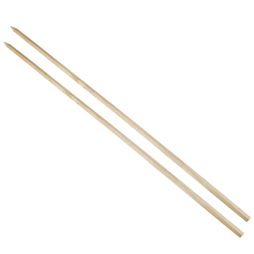 20 Grill-Spieße "pure" 80 cm x 8 mm x 8 mm "Steckerlfisch" von PAPSTAR