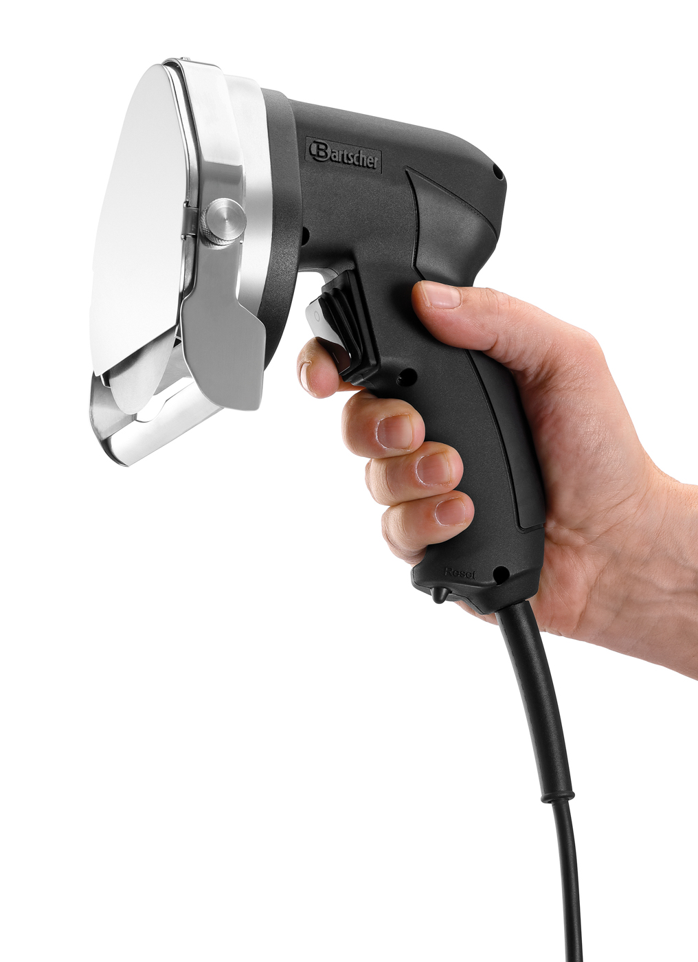 Bartscher Dönermesser 1000-E06 | AusführungMesser: Edelstahl ,Glatt | Maße: 13 x 19 x 25,6cm. Gewicht: 1,4 kg