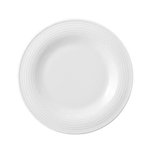 Seltmann Teller flach 21,5 cm. Form: Blues in der Farbe weiss.