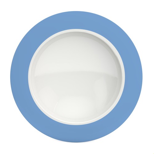 Ornamin Teller tief 1205, Ø24cm Rand hellblau
