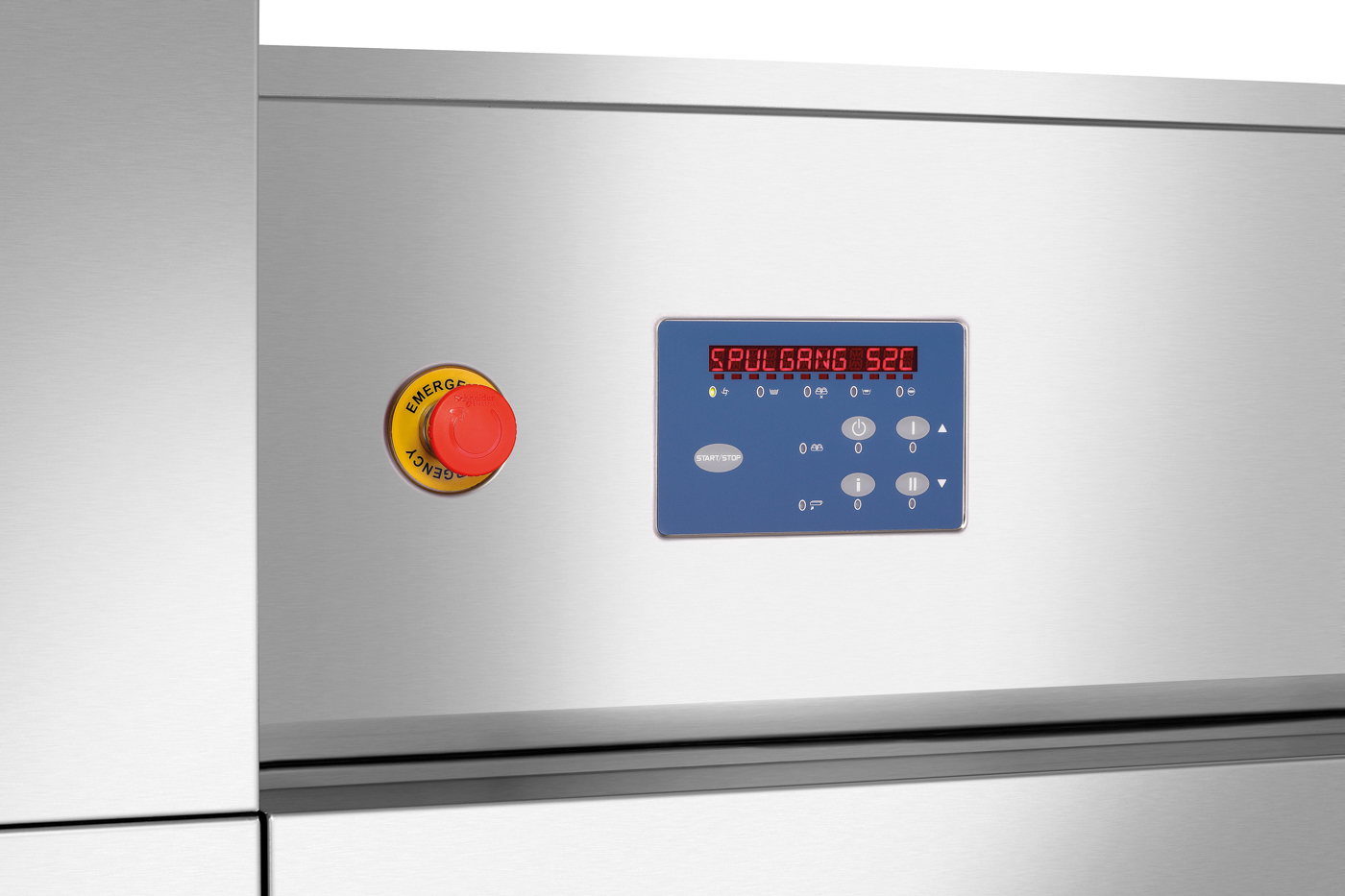 Bartscher Korbtransport-Spülmaschine KTS5000 | Gläser-Höhe max.: 450 mm | Maße: 230 x 80,5 x 2120 cm. Gewicht: 372,8 kg