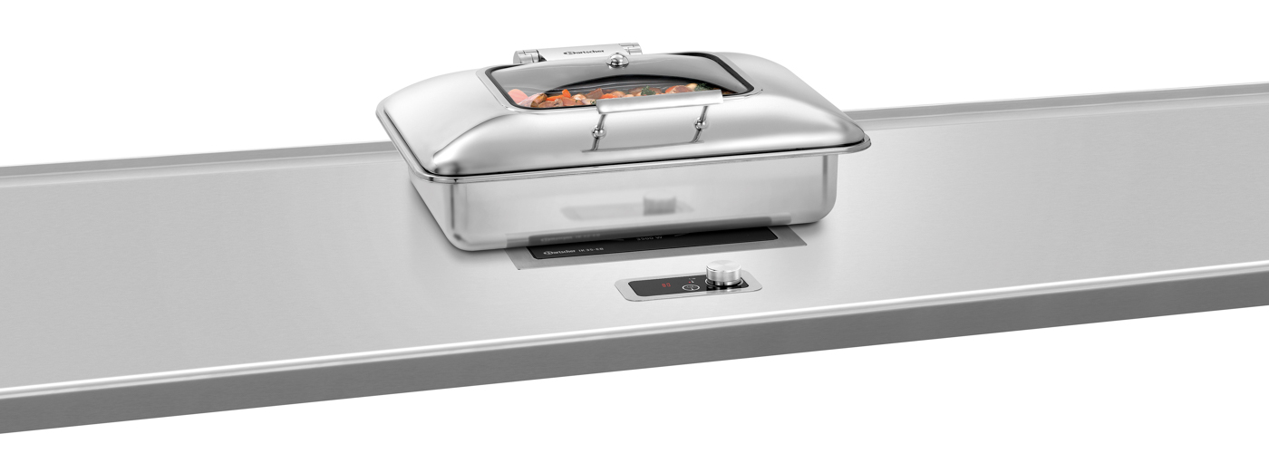 Bartscher Chafing-Dish 1/1 Flexible | Funktionen:Warmhalten | Maße: 58 x 42 x 20,5 cm. Gewicht: 7 kg