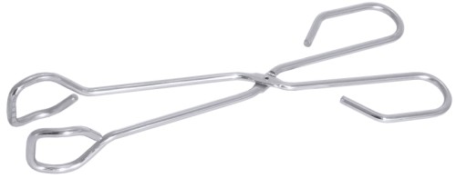 Grillzange aus Edelstahl 18/10, Materialstärke 5 mm, Greiffläche geriffelt, spülmaschinenfest Länge: 19 cm