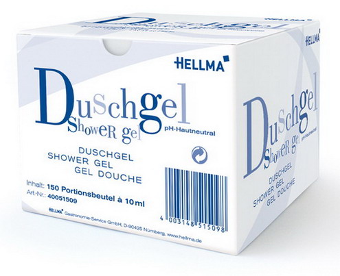 Hellma Duschgel Neutral Inhalt: 150 Stk. pro Karton