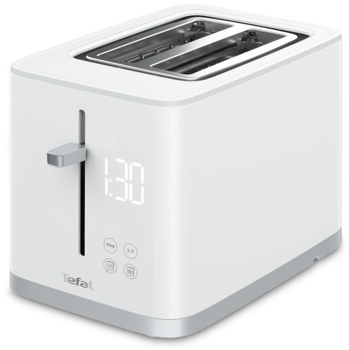 Tefal Toaster Sense [7 Bräunungsstufen; Digitaldisplay; Countdown; Aufwärmen; Auftauen: Krümelschublade; Stopp-Taste; Touch-Tasten;