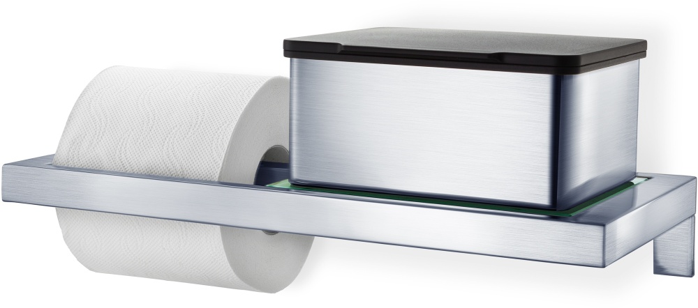 BLOMUS WC-Rollenhalter mit Glasablage - matt -