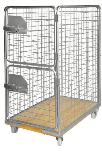 Rollcontainer 4 Seiten - Maße: 72 x 80 x 180 cm - Gewicht: 37 kg - Belastungsgewicht: 400 kg