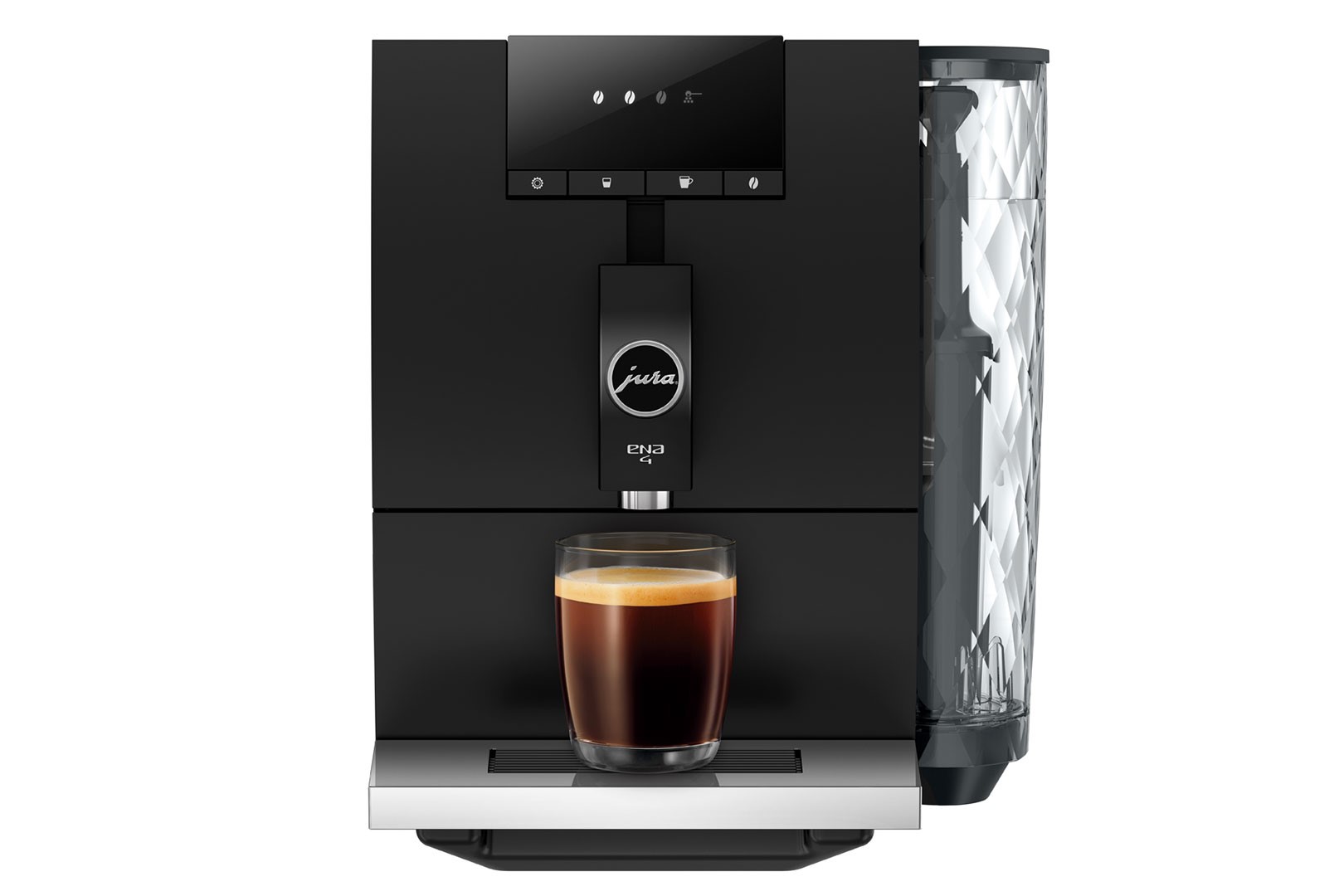 Kaffeevollautomat ENA 4 (EB), in Full Metropolitan Black, 1,1 Liter Füllmenge, Breite 27,1cm, Höhe 32,3cm, Tiefe 44,5cm