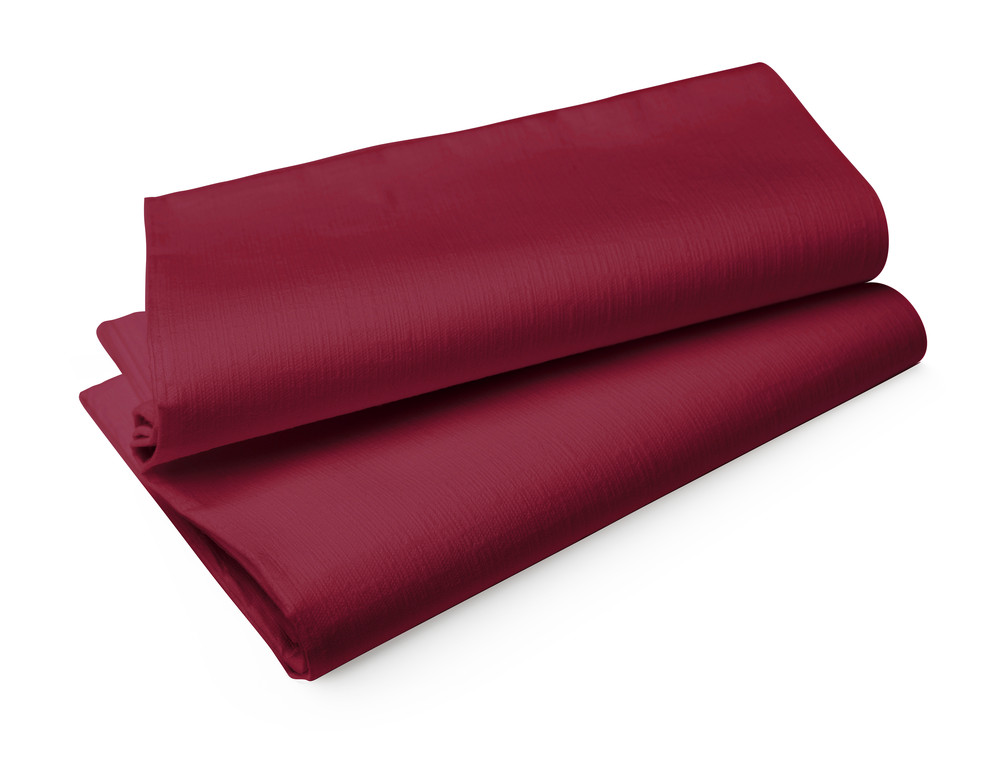 DUNI Evolin-Tischdecke 127x127cm bordeaux 50 Stück