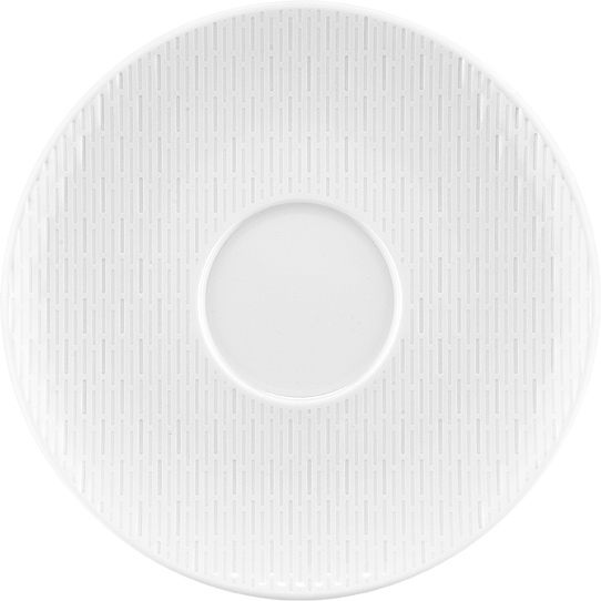 Bauscher Untertasse aus der Kollektion scope, coup, relief, 19 cm, aus Porzellan