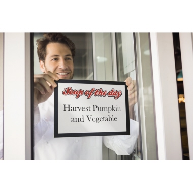 DURABLE Magnetrahmen DURAFRAME® SUN DIN A4 Folie schwarz 2 St./Pack.