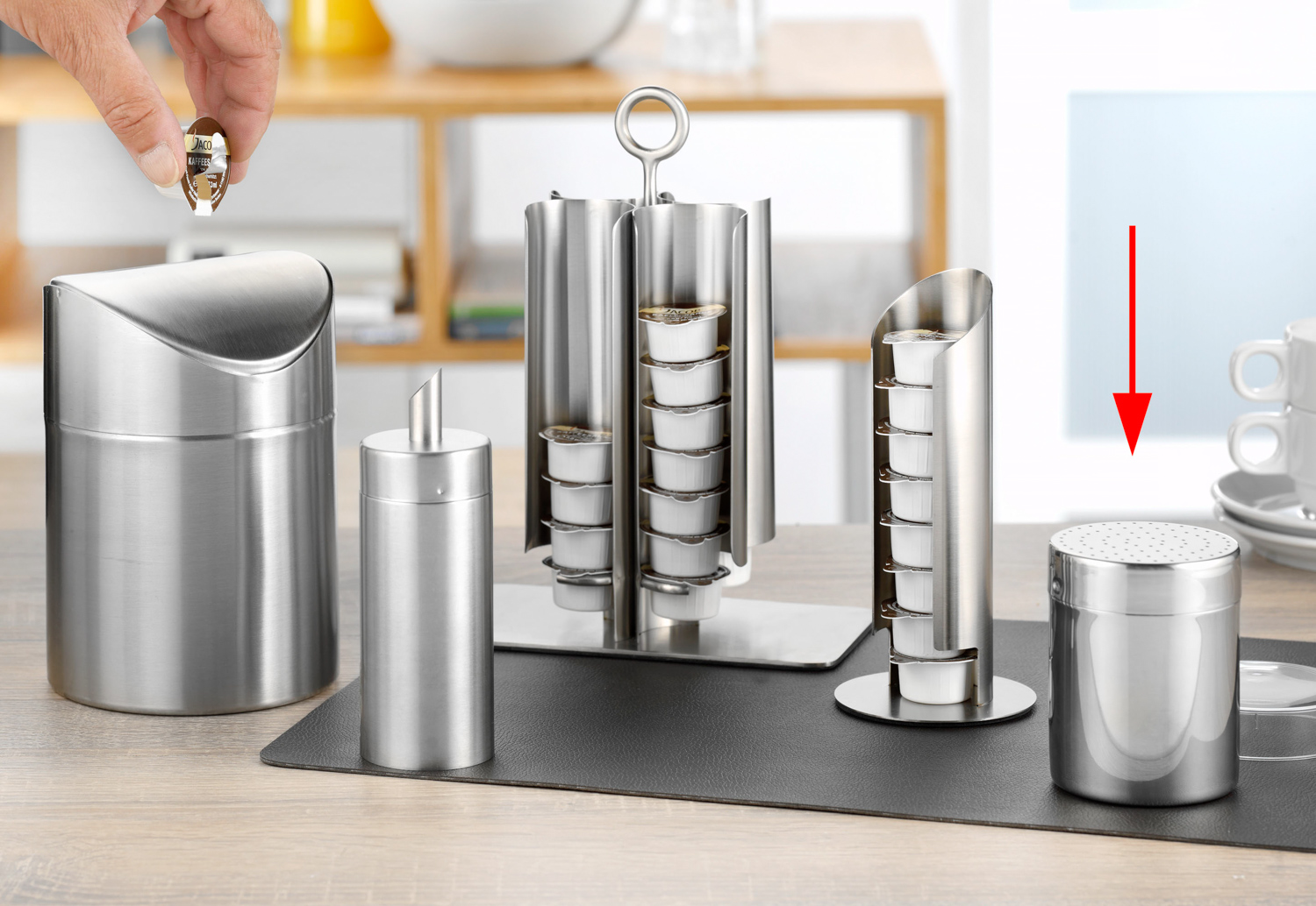 Universal-Streuer KAI, Material: Edelstahl 18/10, hochglänzend, Inhalt: 0,3 Liter, 1 mm Lochung,