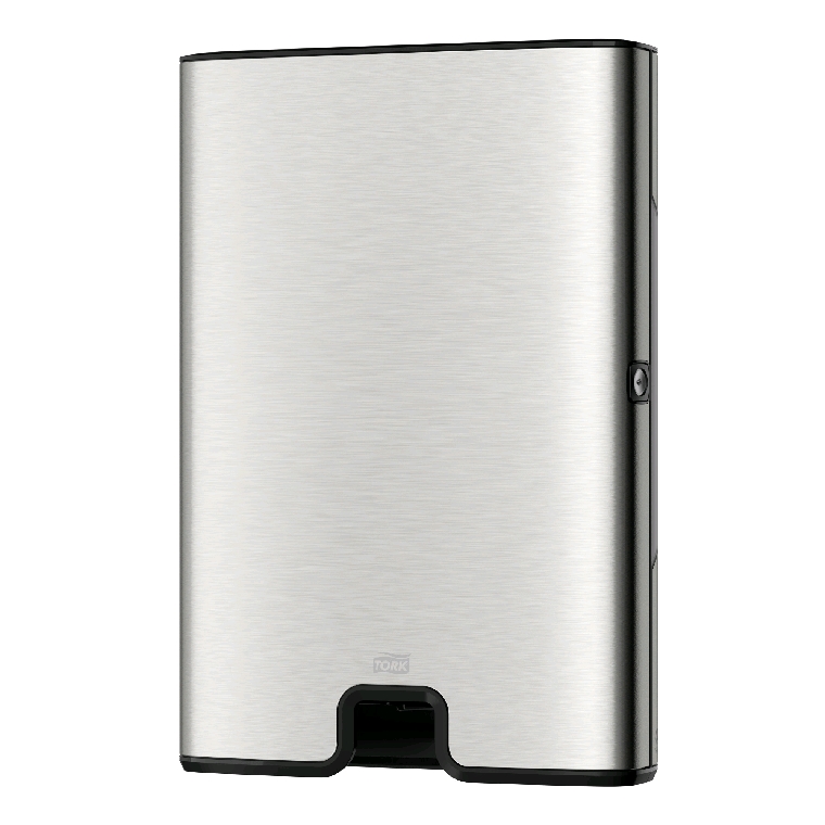 Tork Xpress Image Design Handtuchspender, Edelstahl gebürstet, für Multifold Handtücher, Maße: 101 x 317 x 468 mm.