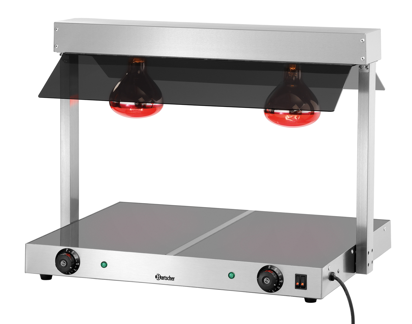 Bartscher Wärmebrücke I2WL800 | Heizzonengetrennt regelbar: Ja | Maße: 74 x 56,5 x 57,0 cm.Gewicht: 14 kg