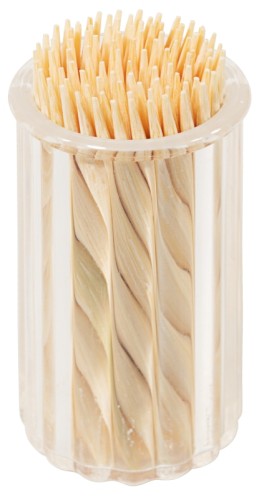 Ersatzglas für Zahnstocher zu Menage 3-teilig Zahnstocher, Salz  Pfeffer, aus Edelstahl 18/0, hochglänzend, mit