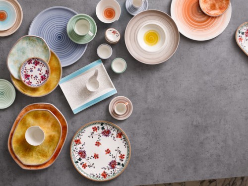 Villeroy & Boch Antipastiteller flach rechteckig, 42 x 15 cm, Serie Amarah Aquamarin