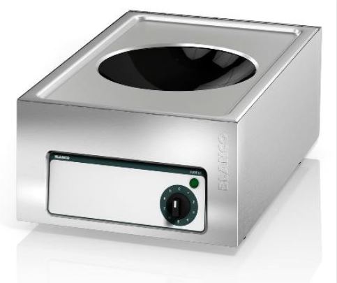 BLANCO COOK Induktionswok, Cuvette: Ø 300 mm, Leistung/Elektr. Anschluss:, 220-240V 1N PE 16A 50-60Hz 3,5kW
