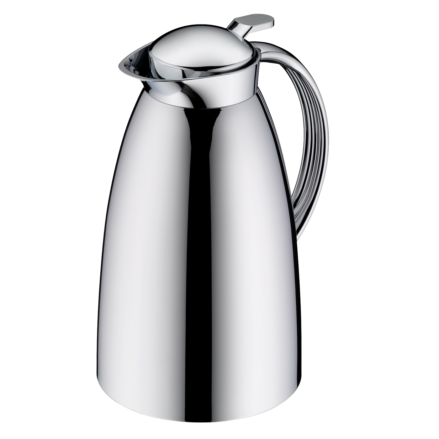 Isolierkanne Gusto stainless steel polished 1,0 l; Tisch Accessoire by Martin Hauenstein; hochwertiger Edelstahl mit Hartglaseinsatz