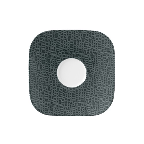 Seltmann Kombi-Untere eckig klein 13x13 cm M5387, eckig, Form: Coup Fine Dining, Dekor: 57273 anthrazit, hohe Kantenschlagfestigkeit