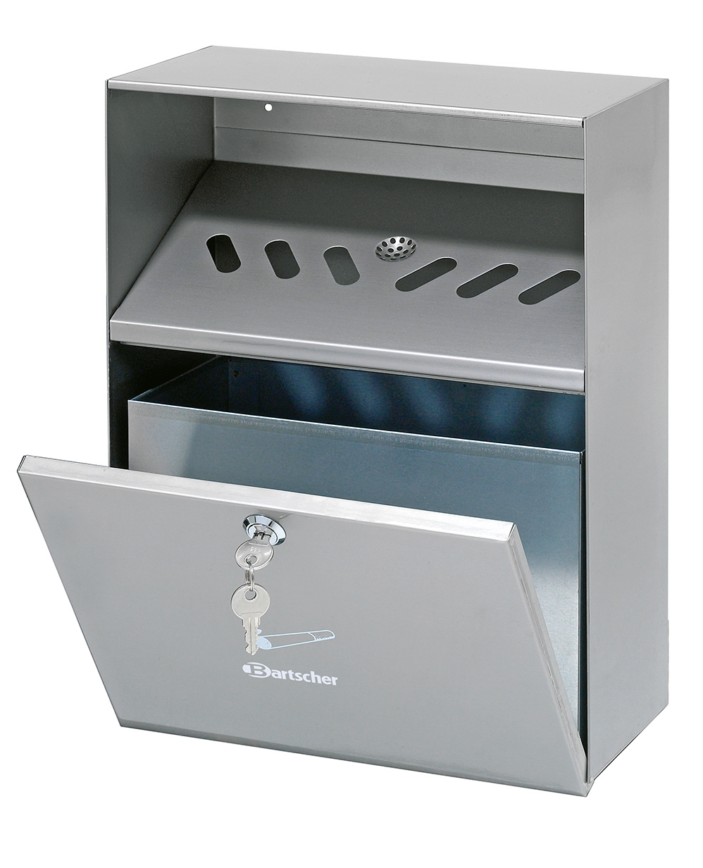 Bartscher Wandascher, silber | Inhalt: 6,5 Liter| Maße: 28 x 14 x 37,3 cm. Gewicht: 2,8 kg