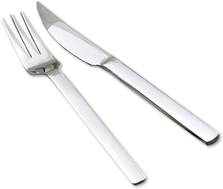 12-teiliges Pizza-/Steakbesteck CHICAGO aus hochwertigem Edelstahl 18/8, poliert. Messer aus Klingenstahl. Materialstärke: 2.2 mm.