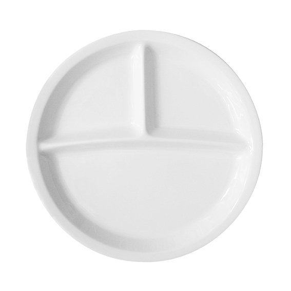 Menage rund 3-tlg. 26 cm - Form: System - weiss - aus Porzellan. Hersteller: Eschenbach. "Made in